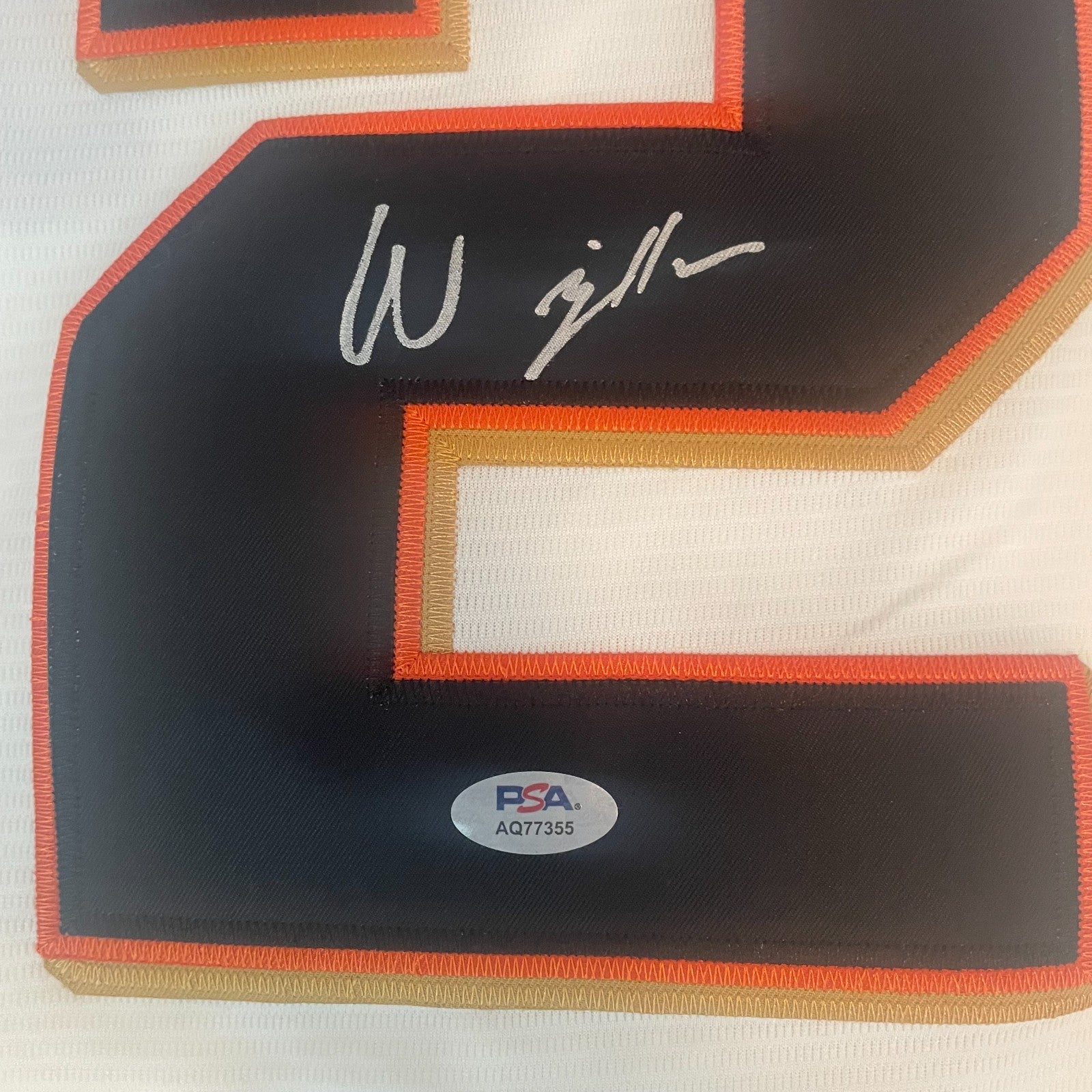 Willy Adames Signed Jersey PSA/DNA San Francisco Giants Autographed SF
