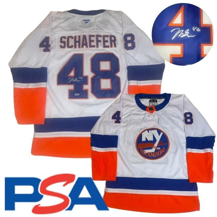 Matthew Schaefer Signed Jersey PSA/DNA Autographed New York Islanders