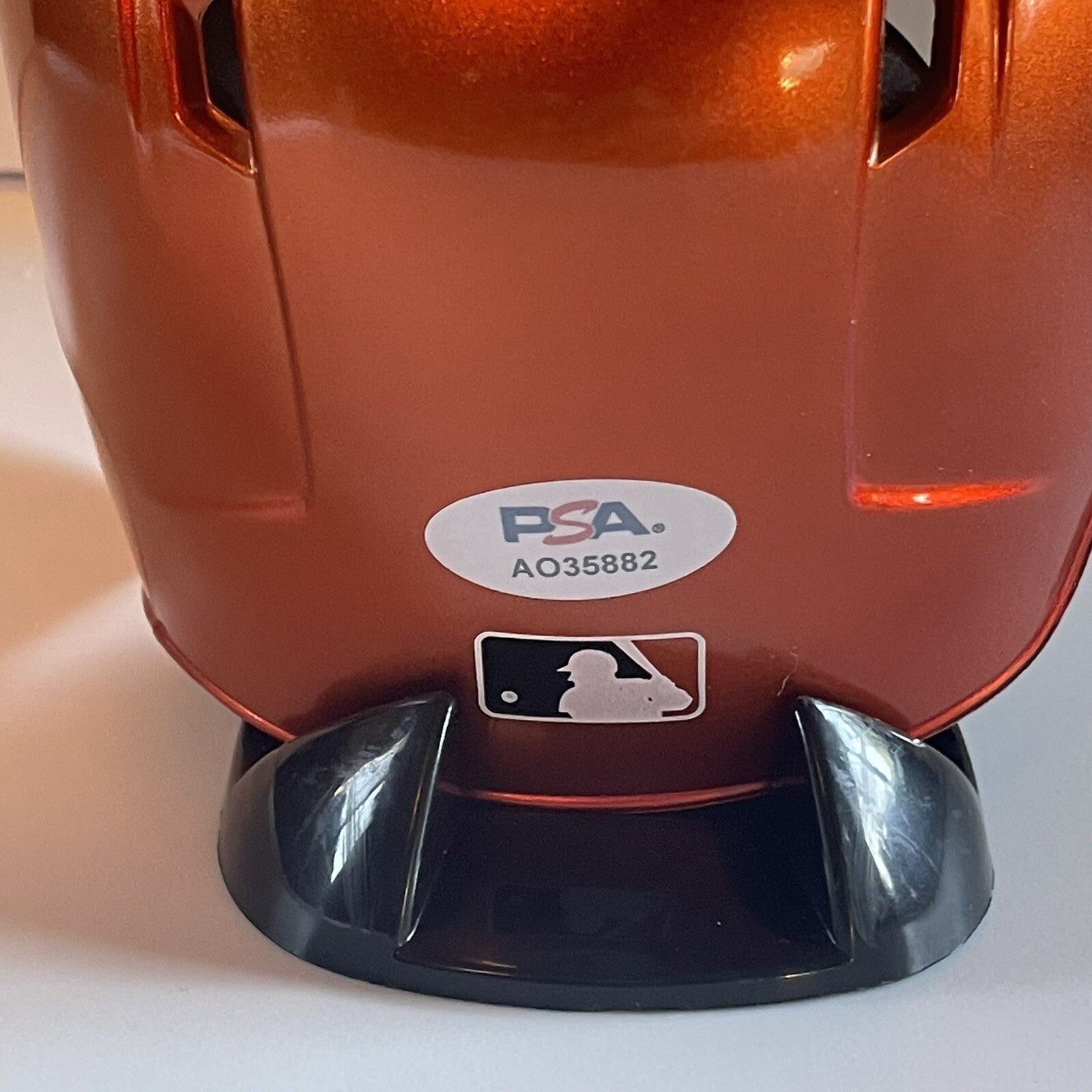 Mike Yastrzemski Signed Mini Batting Helmet PSA/DNA Autographed SF Giants Yaz