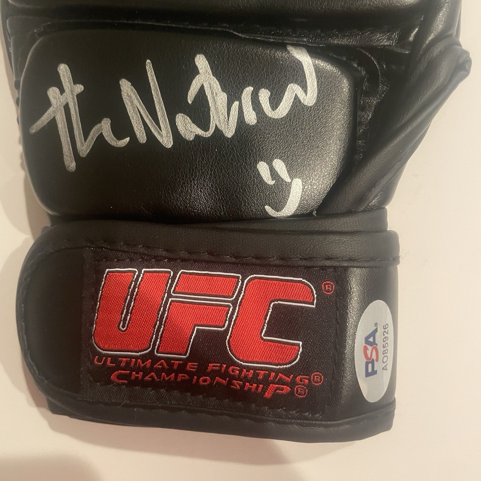 Caio Borralho Signed UFC Fight Glove PSA/DNA Autographed The Natural