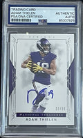 Adam Thielen Signed 2017 Panini National Treasures NT #4 PSA/DNA Autographed