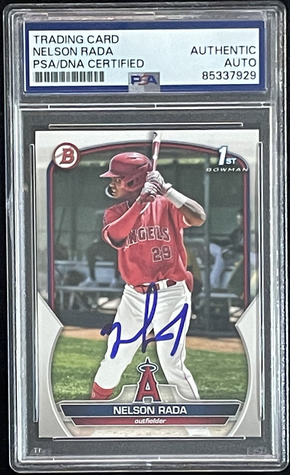 Nelson Rada Signed 2023 1st Bowman #BP-132 PSA/DNA Autographed