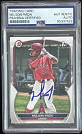 Nelson Rada Signed 2023 1st Bowman #BP-132 PSA/DNA Autographed