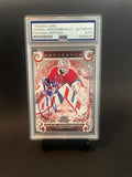 Samuel Montembeault Signed 2024 UD Ruby Artifacts PSA #102 Autographed /399 Card