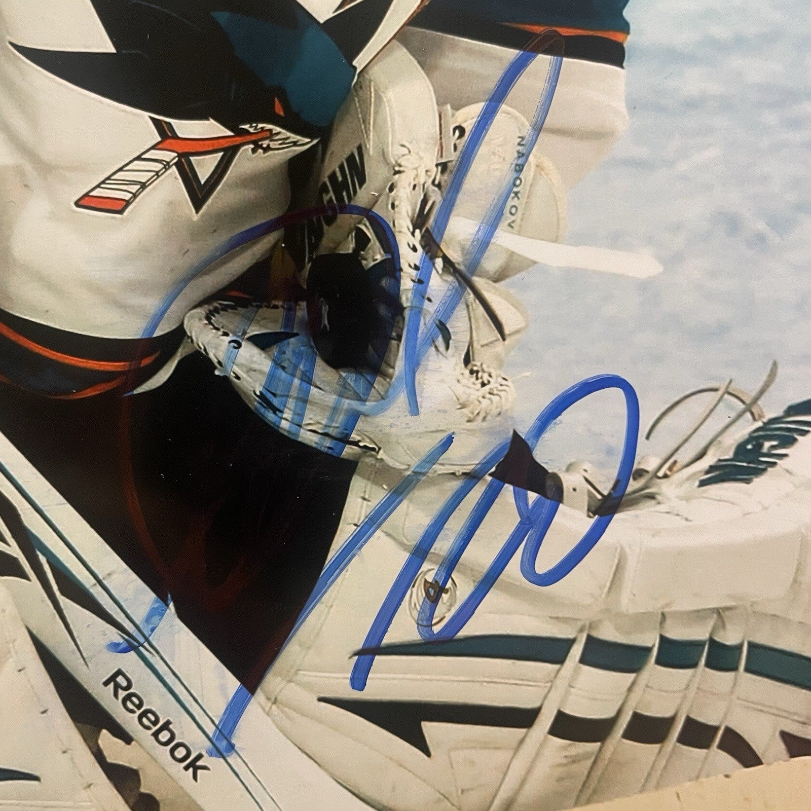 Evgeni Nabokov Signed 8x10 Photo PSA/DNA Autographed SJ Sharks Legend