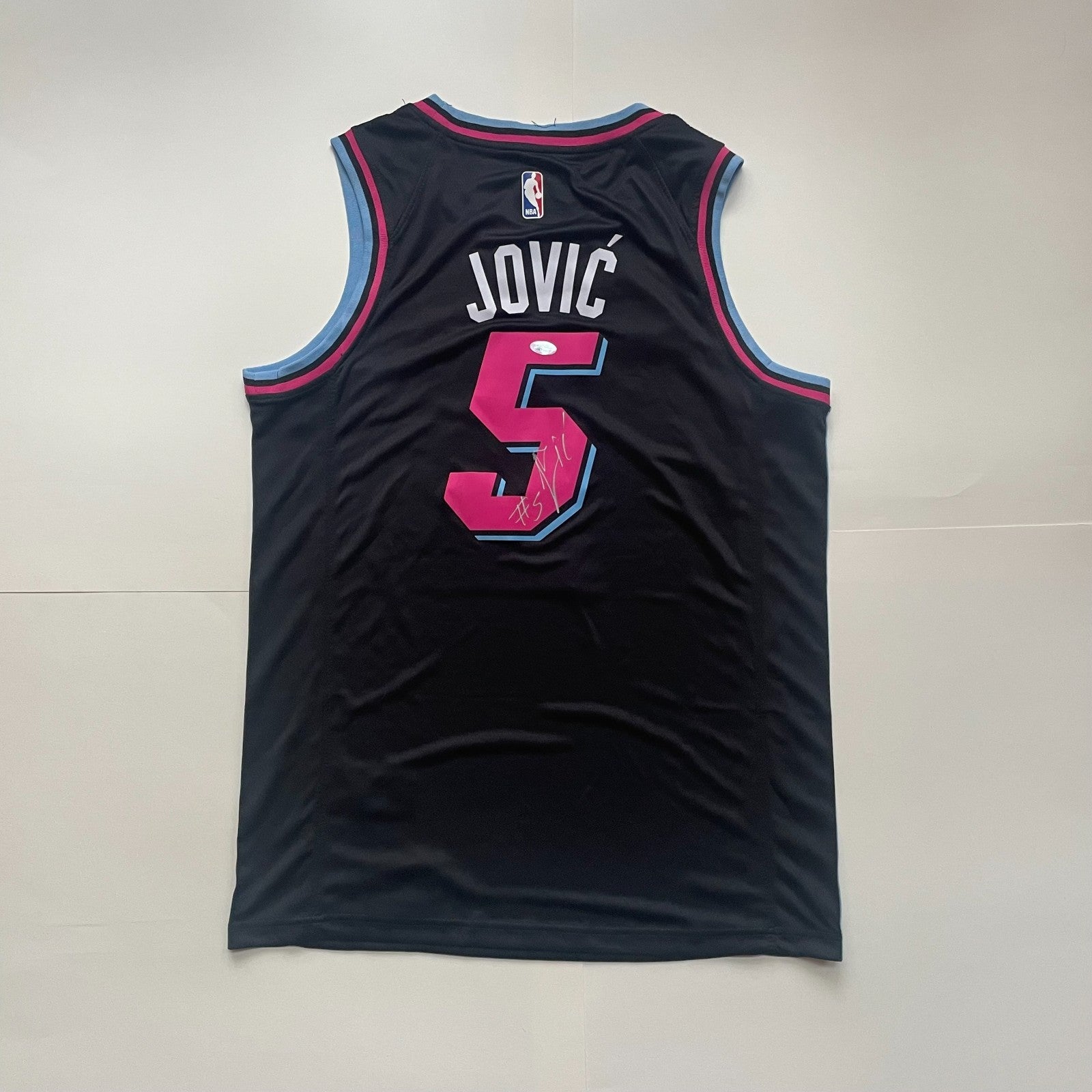 Nikola Jovic Signed Jersey PSA/DNA Autographed Miami Heat
