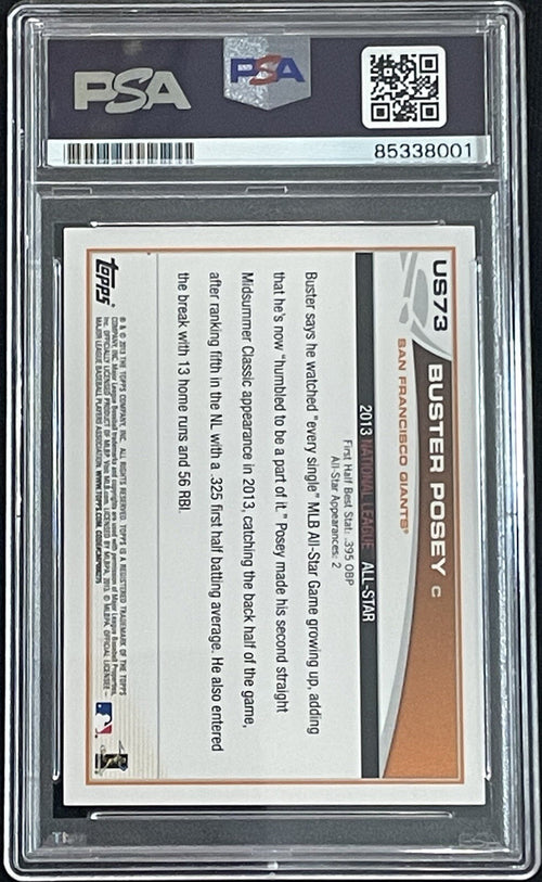 Buster Posey Signed 2013 Topps #US73 Update Series PSA/DNA Autographed HOF SF