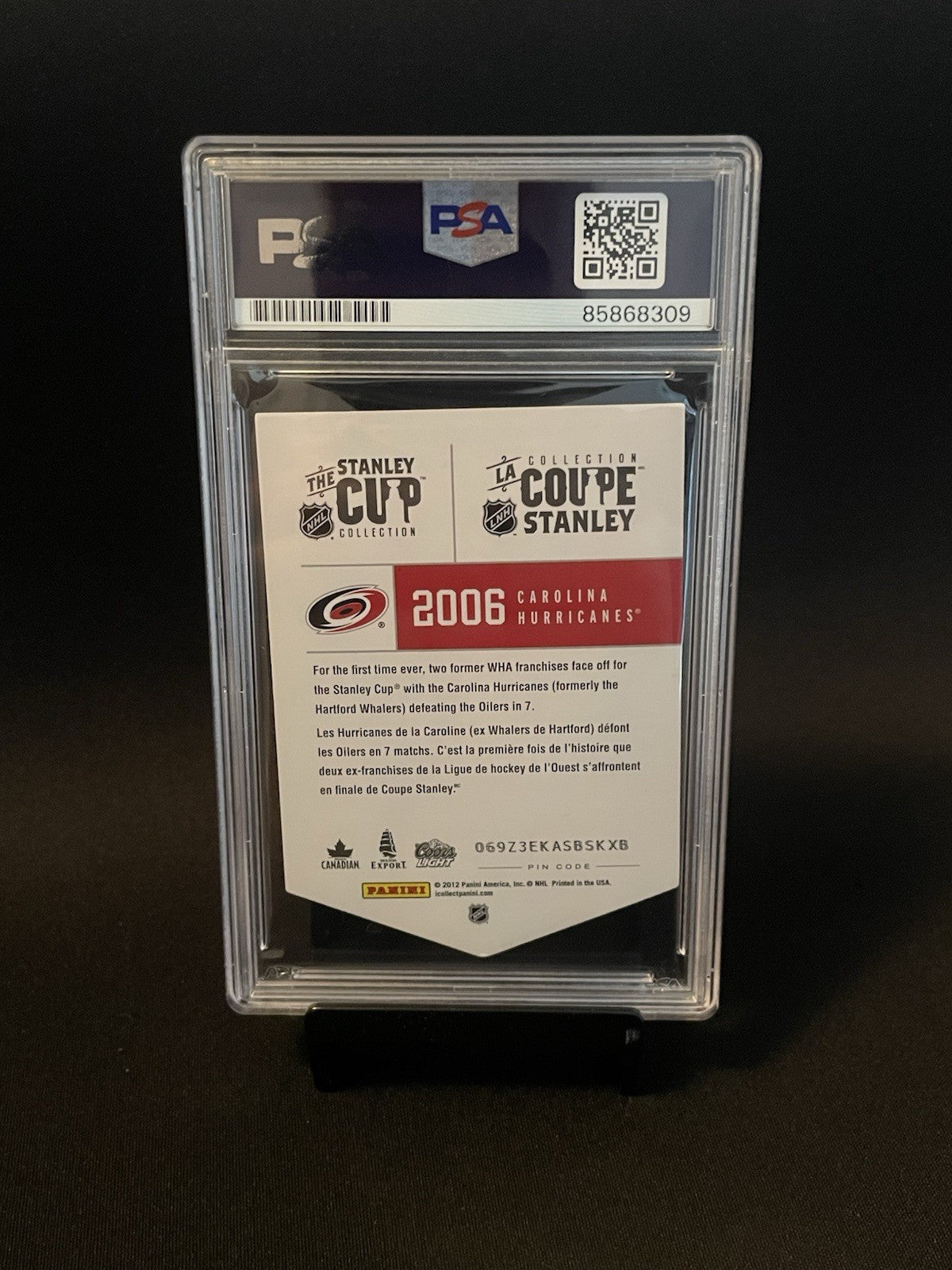 Rod Brind’Amour Signed 2012 Panini Molson Stanley Cup PSA Auto 10 Autographed