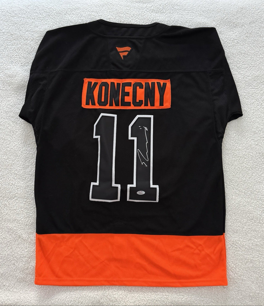 Travis Konecny Signed Jersey PSA/DNA Autographed Philadelphia Flyers