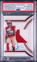 George Kittle Signed 2023 National Treasures Patch Silver /25 PSA/DNA Auto 10