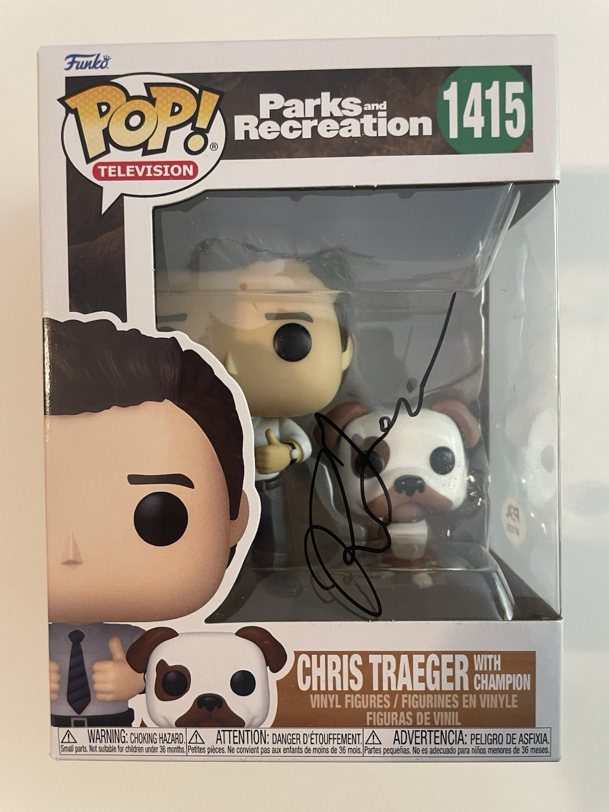 Rob Lowe Signed Funko Pop! 1415 PSA/DNA COA Autographed Parks And Rec Chris