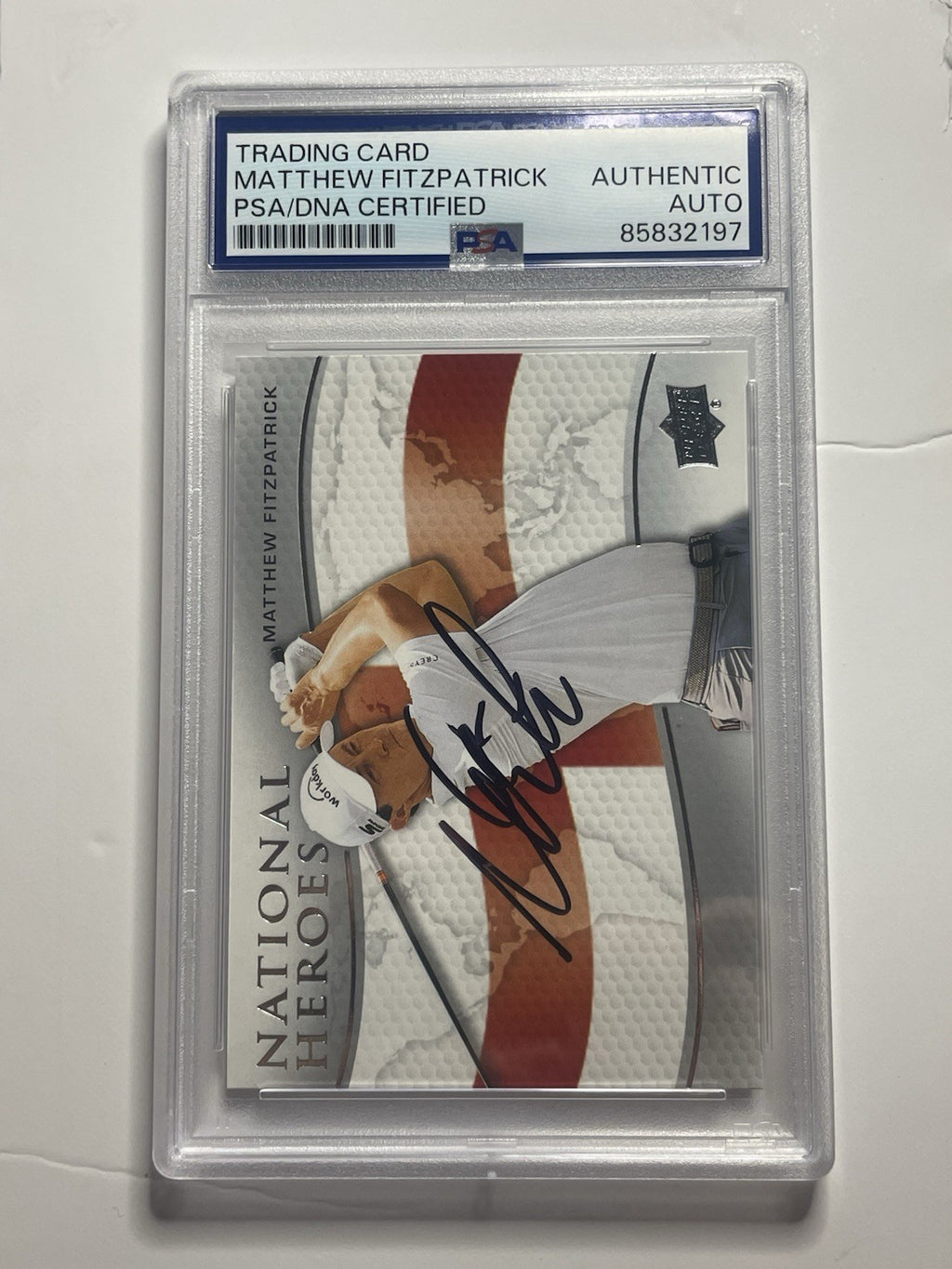 Matthew Fitzpatrick Signed 2024 Upper Deck National Heroes PSA/DNA #NH-13 Matt