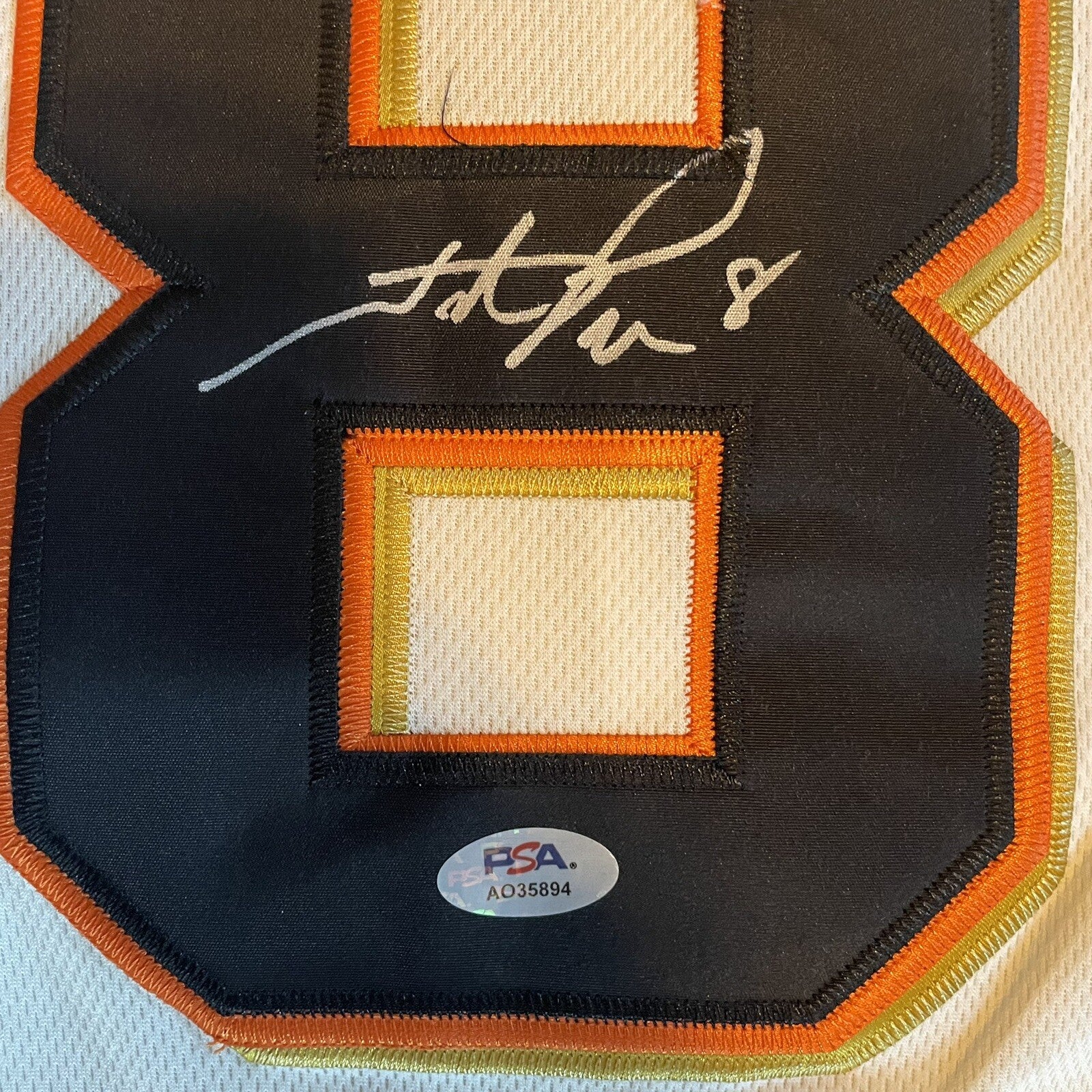 Hunter Pence Signed Jersey PSA/DNA San Francisco Giants Autographed SF Champ