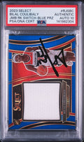 Bilal Coulibaly Signed 2023 Select Jumbo Rookie Swatch Blue PSA Auto 10 /75