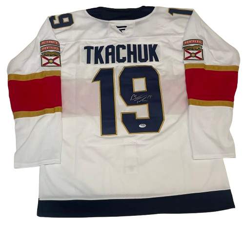 Matthew Tkachuk Signed Jersey PSA/DNA Autographed Florida Panthers
