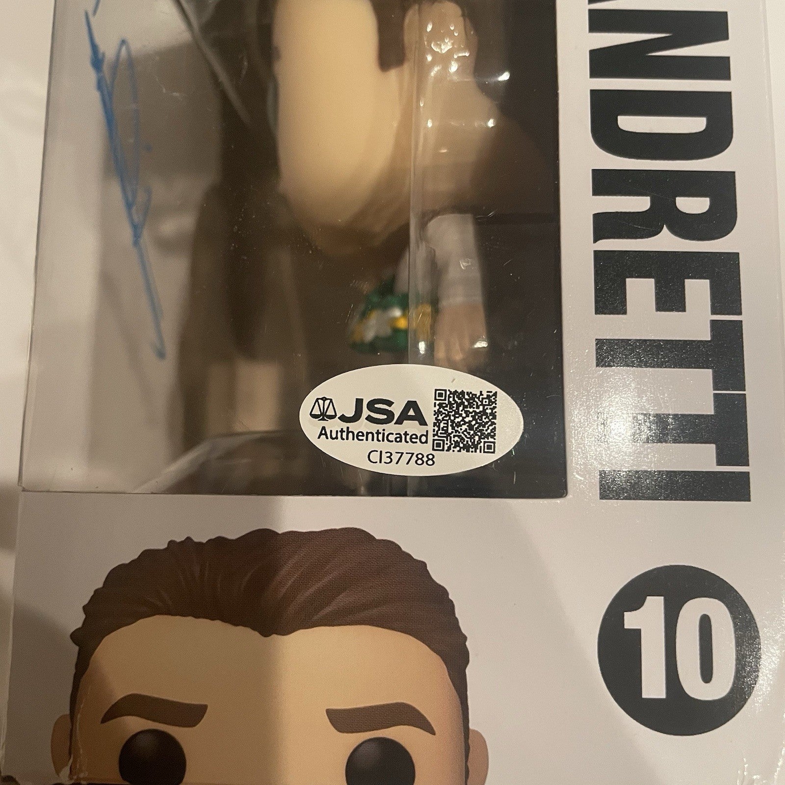 Mario Andretti Signed Funko POP JSA COA Autographed Racing