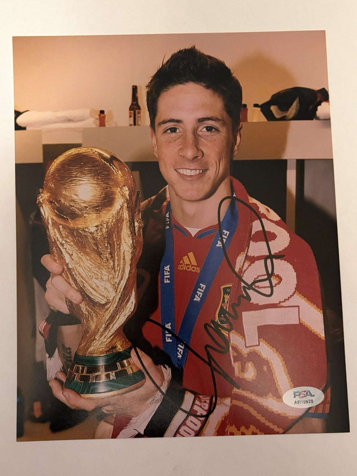 Fernando Torres Signed 8x10 Photo PSA/DNA Autographed Spain World Cup