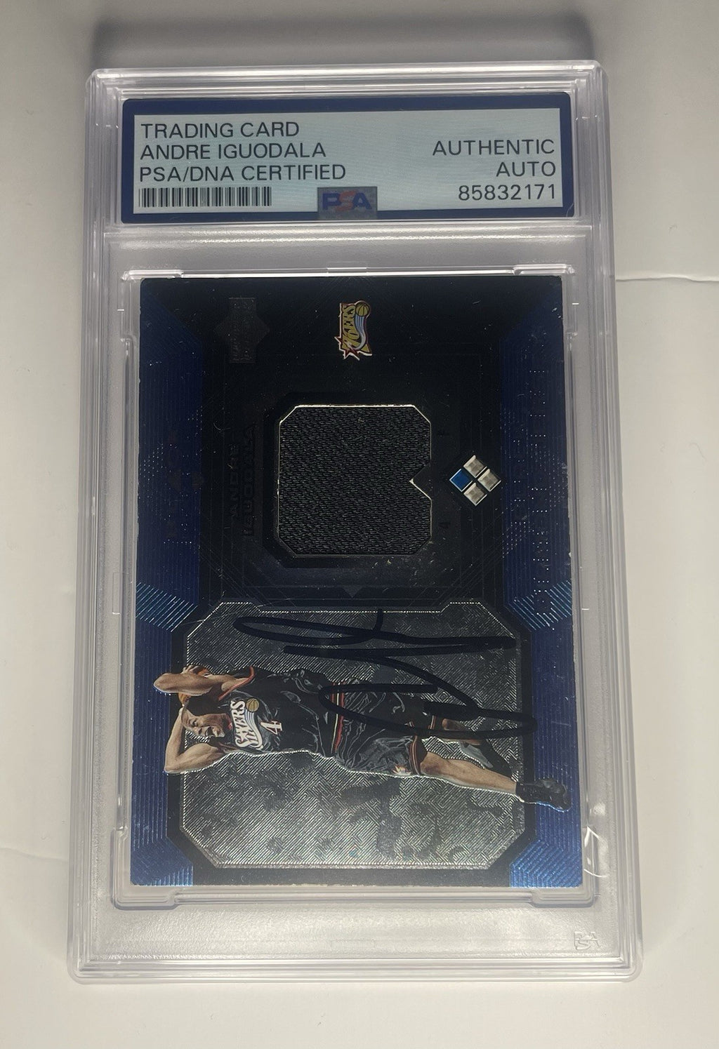 Andre Iguodala Signed 2004 UD Black Diamond Jersey PSA/DNA Rookie RC #BDJAN
