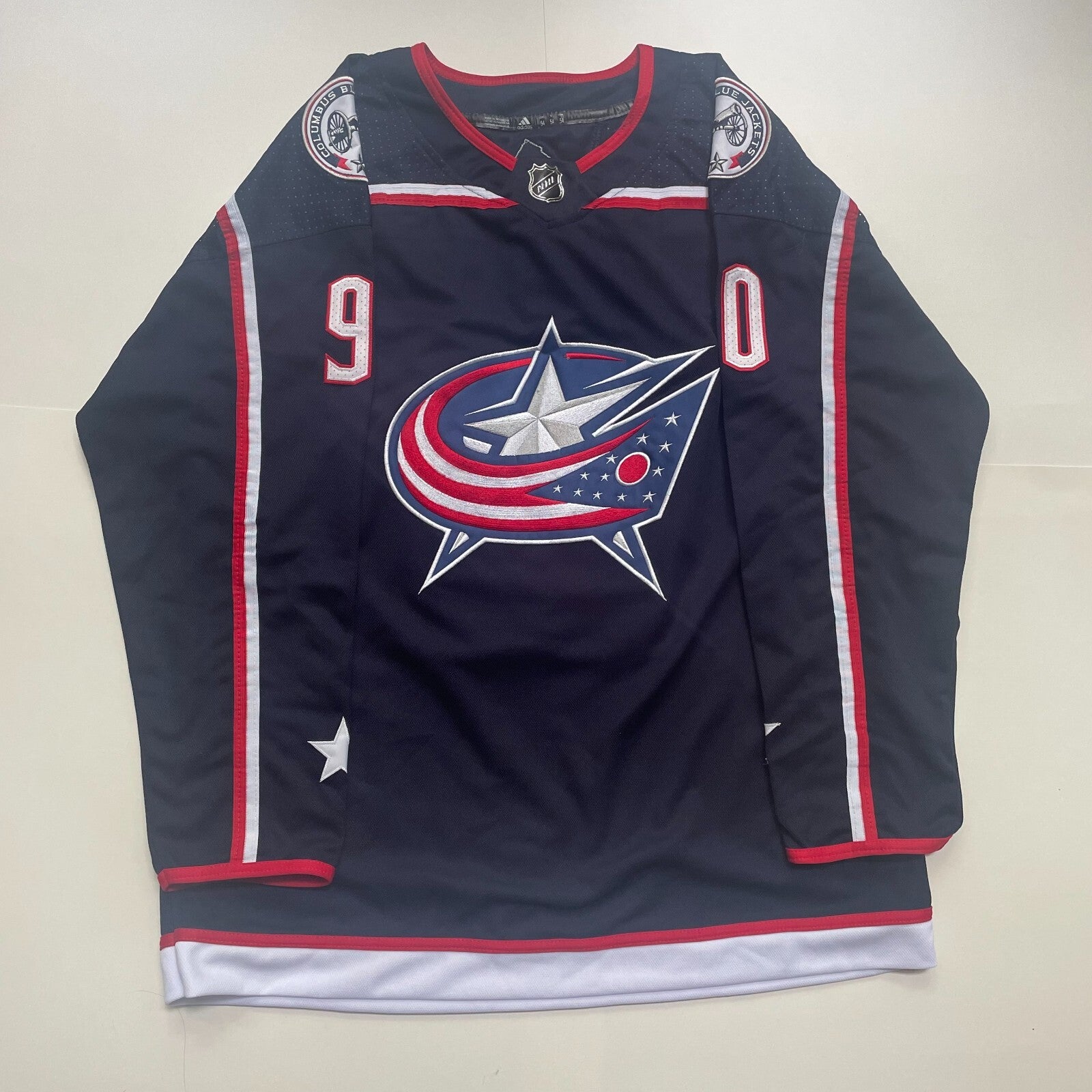 Elvis Merzlikins Signed Jersey PSA/DNA Autographed Columbus Blue Jackets
