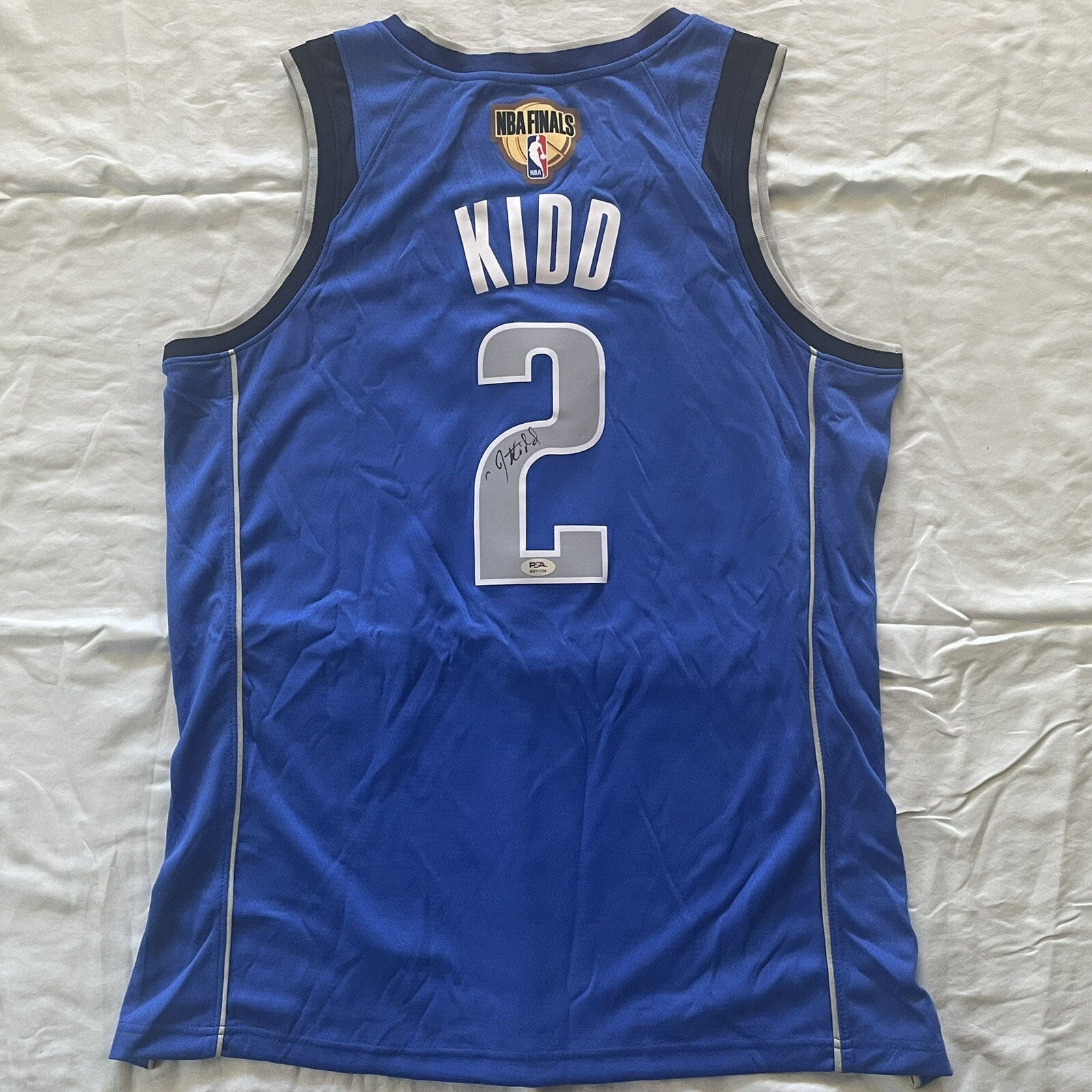 Jason Kidd Signed Jersey PSA/DNA Autographed Dallas Mavericks Finals NBA Champ