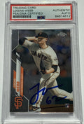 Logan Webb Signed 2020 Topps Chrome RC PSA/DNA San Francisco Giants Autographed