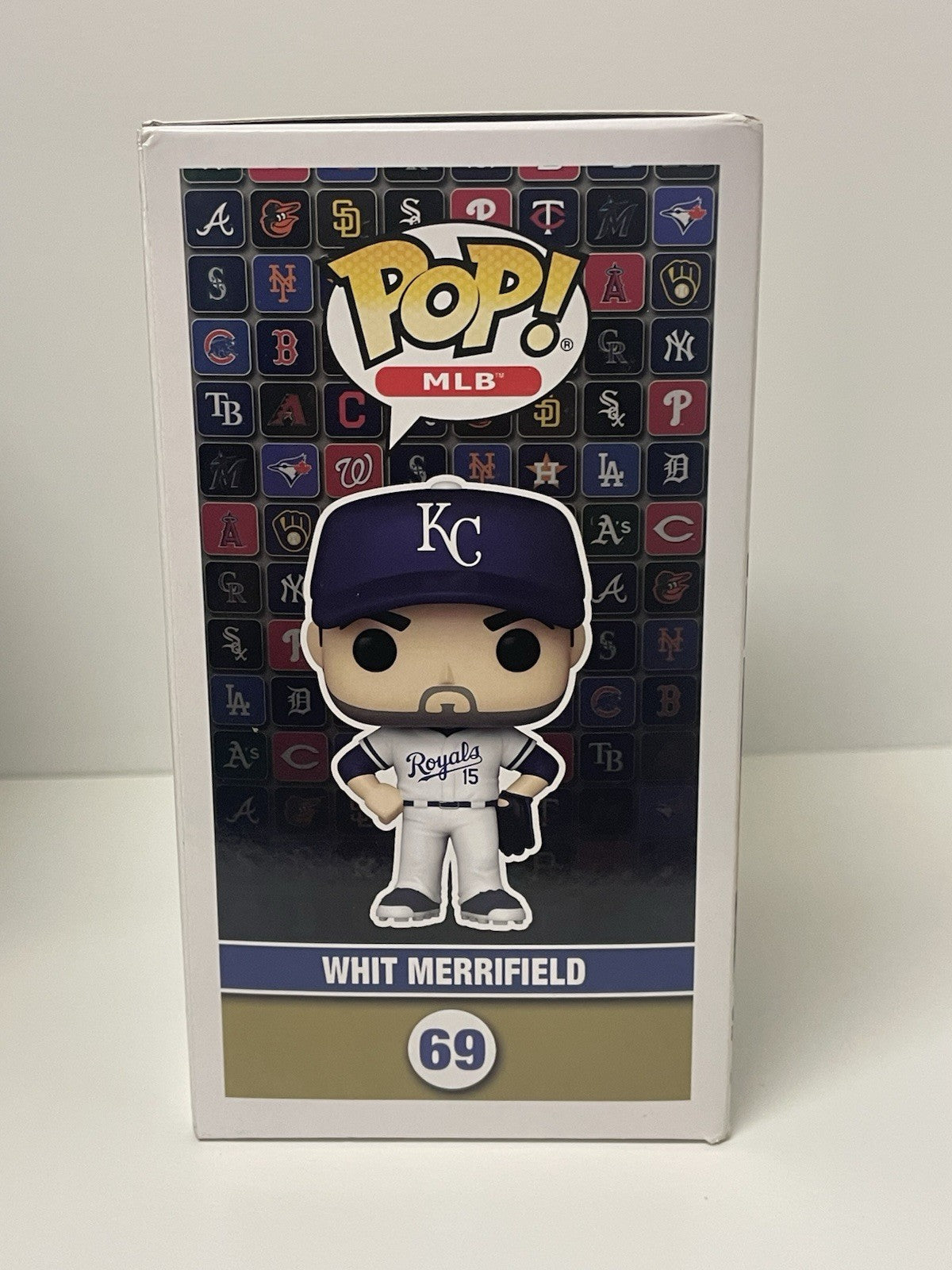 Whit Merrifield Signed Funko POP JSA COA Autographed Kansas City Royals Damaged