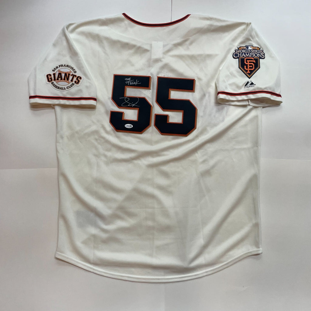 Tim Lincecum Signed Jersey JSA COA "The Freak" San Francisco Giants Autographed