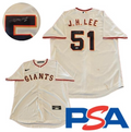 Jung Hoo JH Lee Signed Jersey PSA/DNA San Francisco Giants Autographed Stained