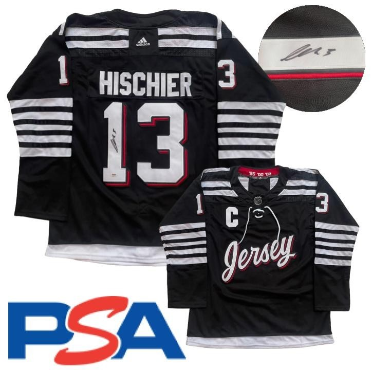 Nico Hischier Signed Jersey PSA/DNA Autographed New Jersey Devils