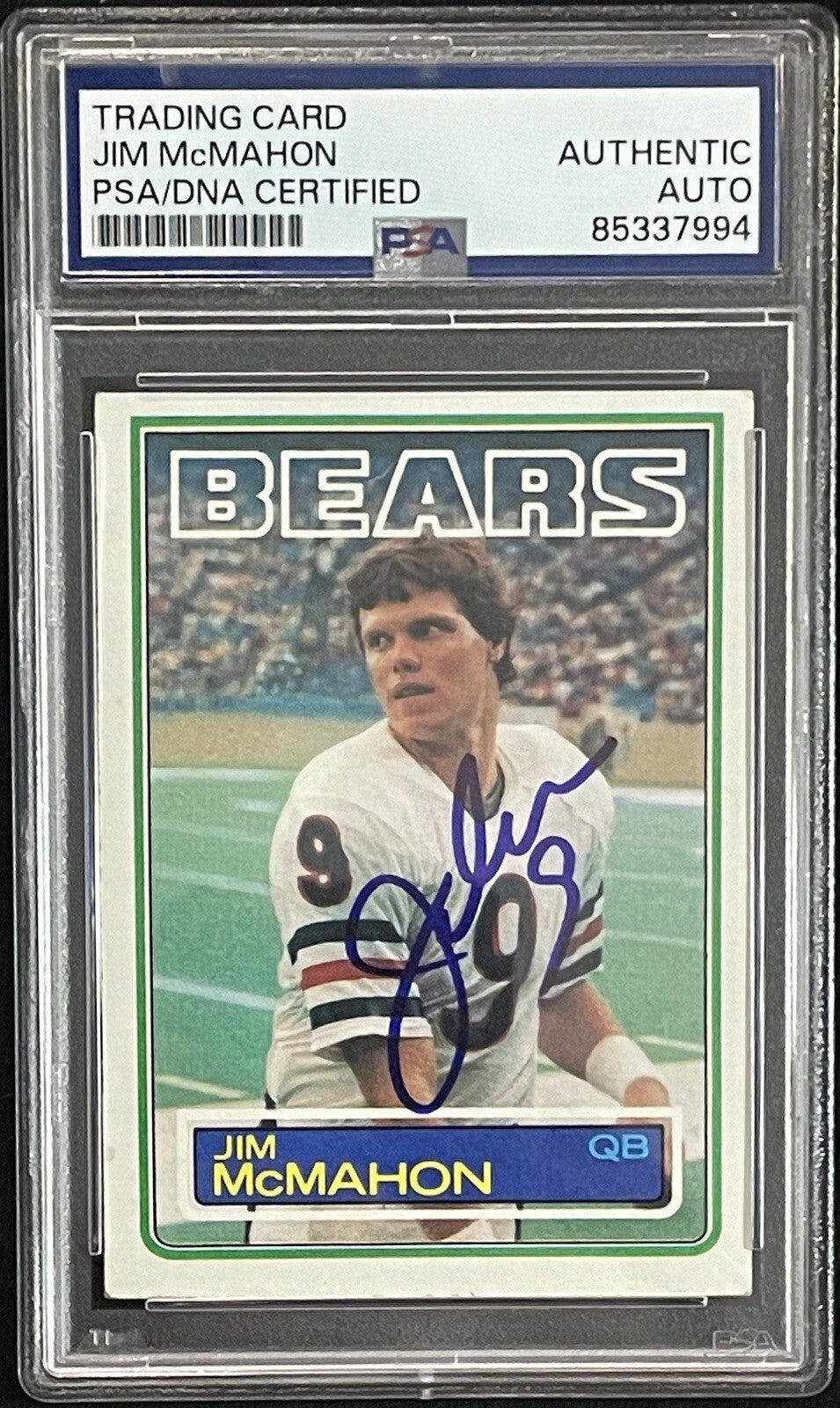 Jim McMahon Signed 1983 Topps #33 Rookie Card PSA/DNA Autographed RC