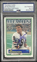 Jim McMahon Signed 1983 Topps #33 Rookie Card PSA/DNA Autographed RC