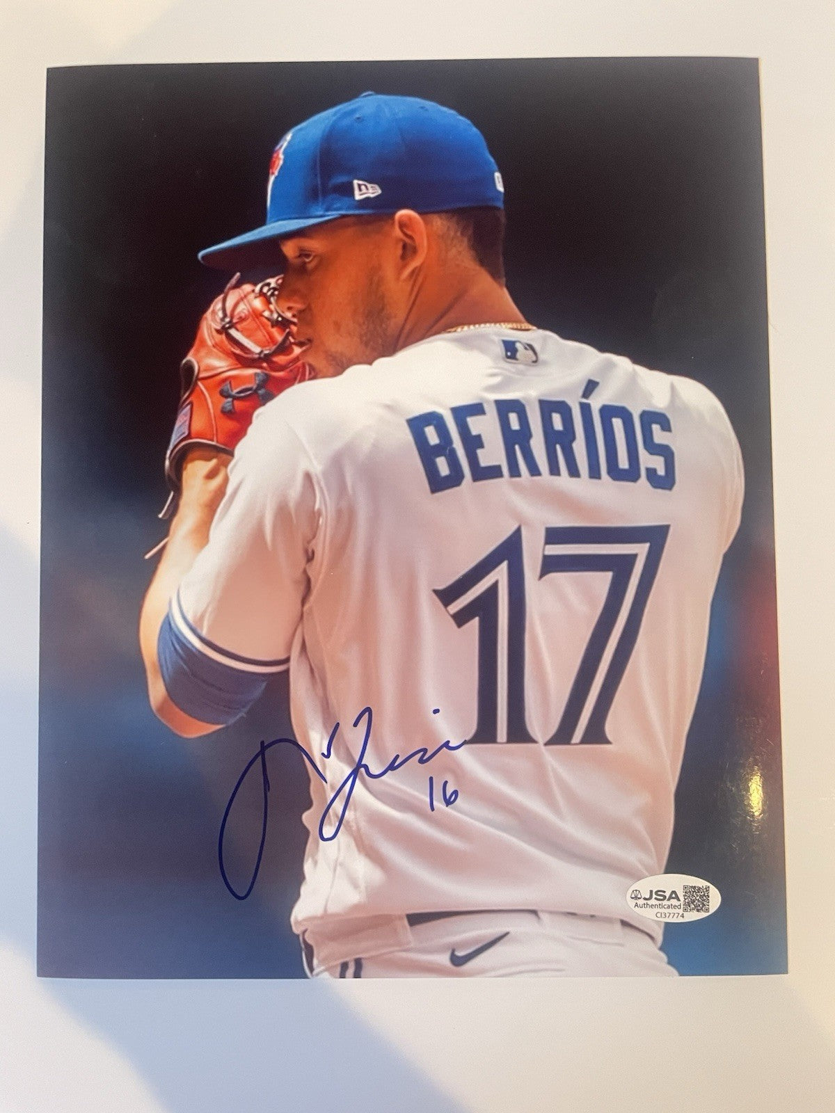 Jose Berrios Signed 8x10 Photo JSA COA Autographed Toronto Blue Jays