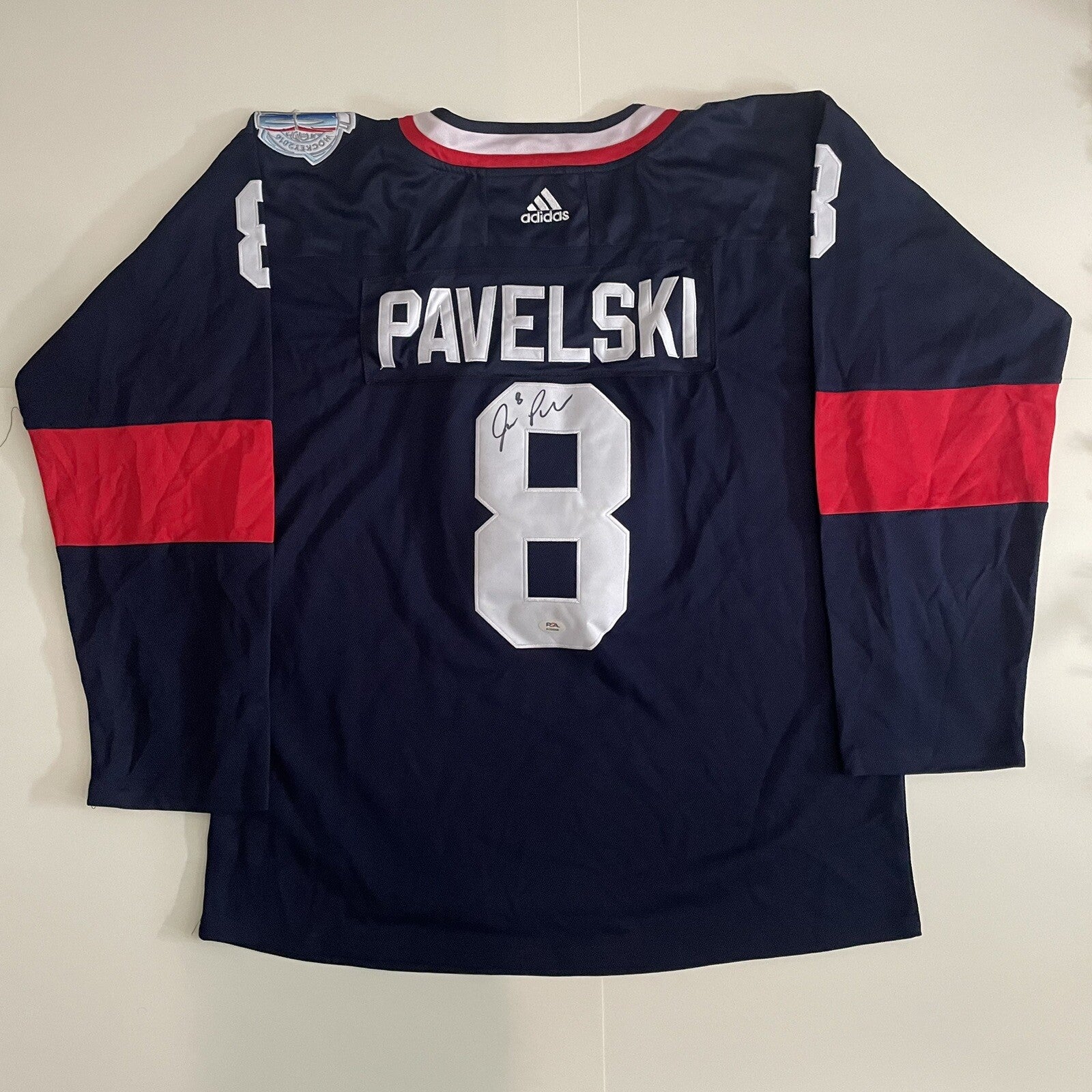 Joe Pavelski Signed World Cup of Hockey WCH Team USA Jersey PSA/DNA Autographed