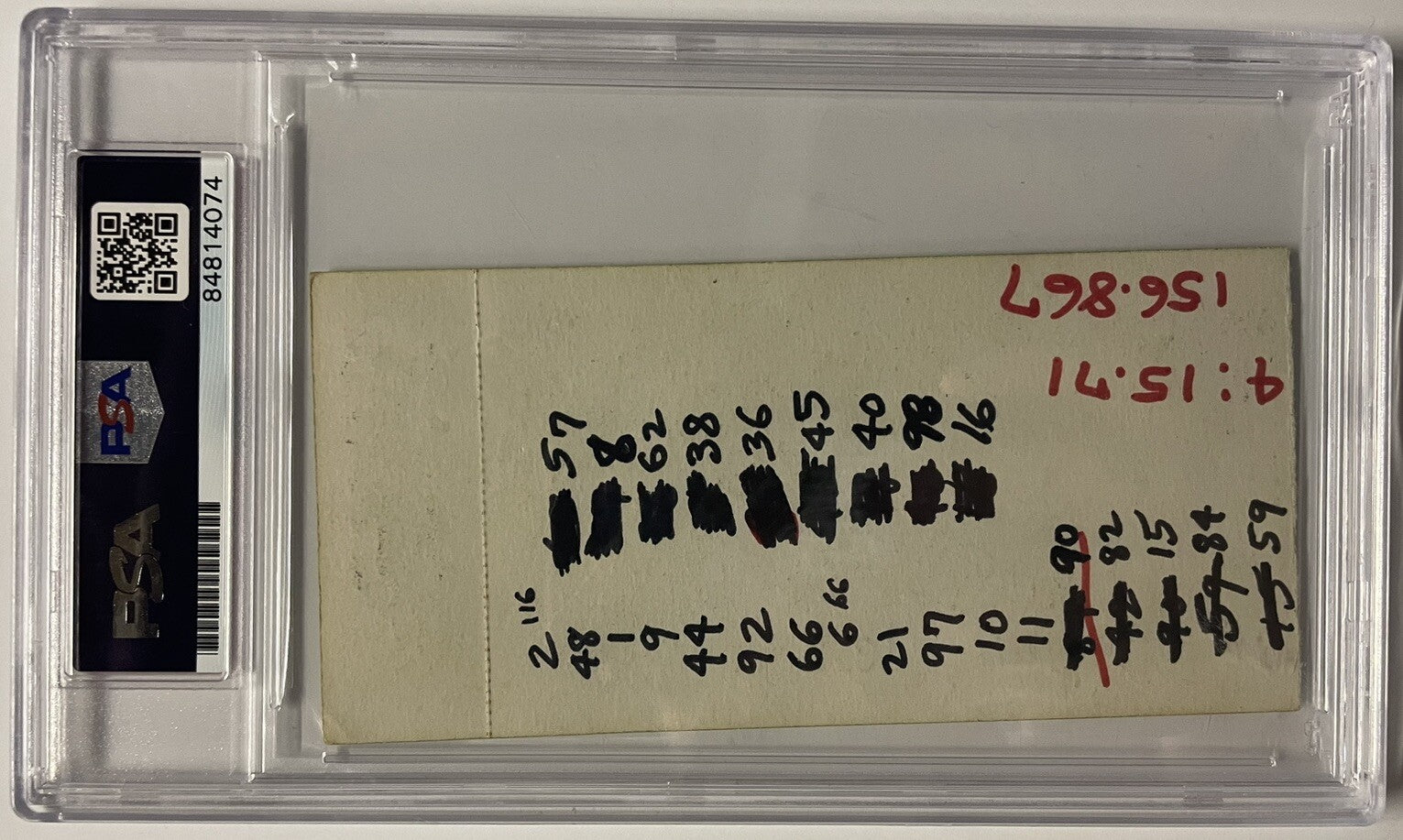 Mario Andretti Signed 1969 Indy 500 Ticket PSA/DNA Autographed Winner Legend
