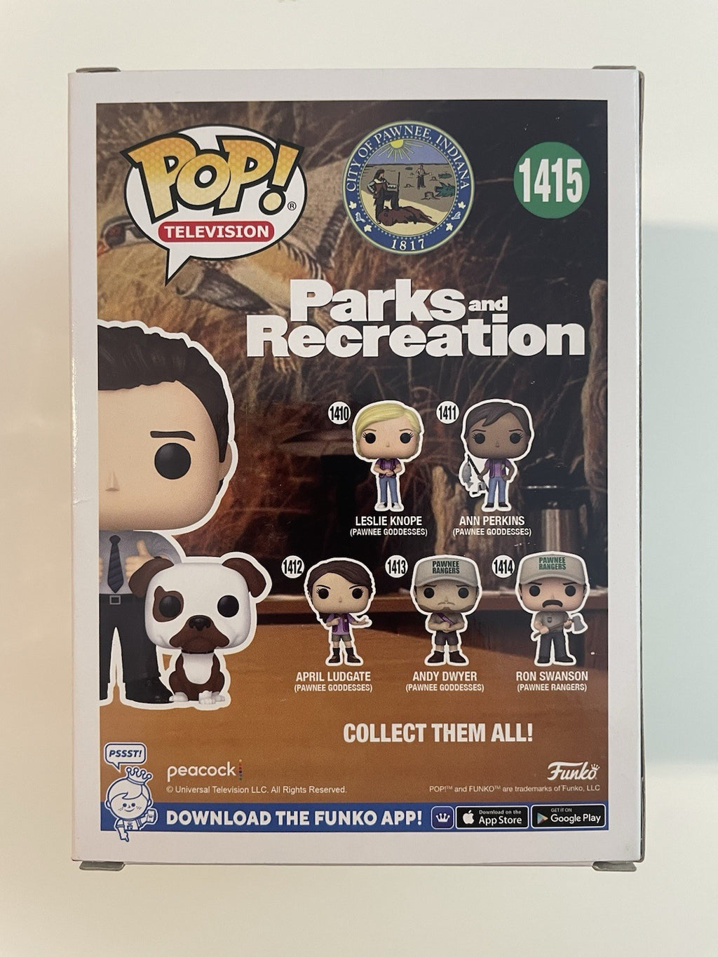 Rob Lowe Signed Funko Pop! 1415 PSA/DNA COA Autographed Parks And Rec Chris