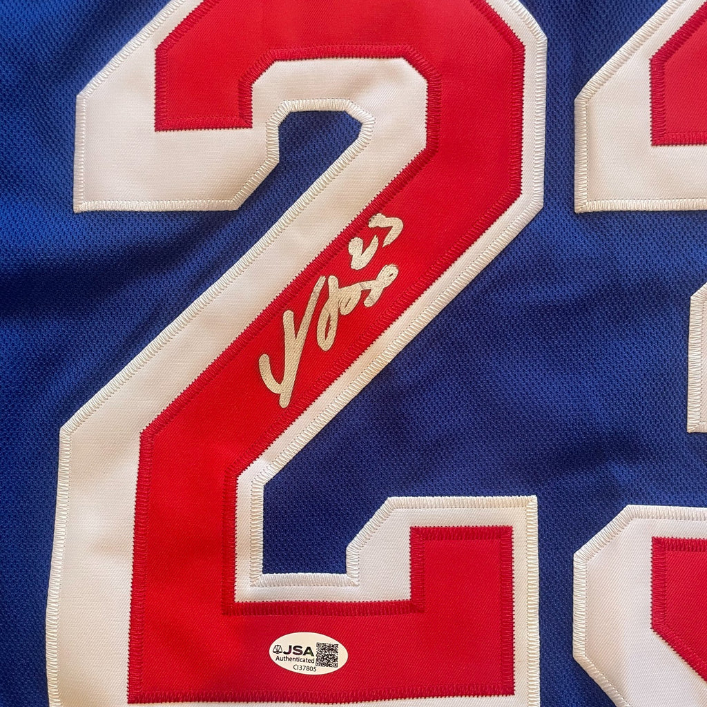 Adam Fox Signed New York Rangers Jersey JSA COA Autographed