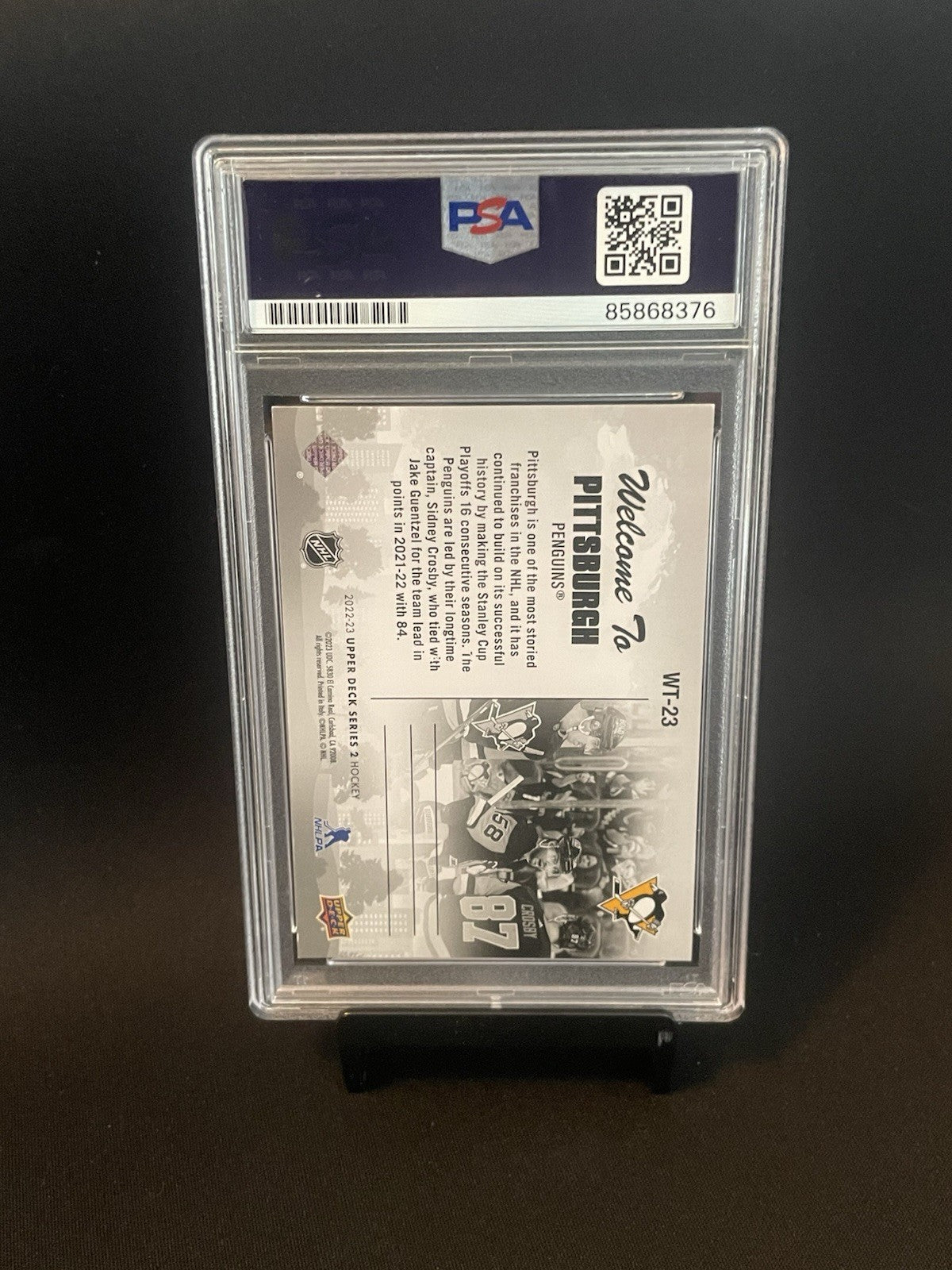Stuart Skinner Signed Pittsburgh Penguins Team Card PSA Auto 10 #WT-23