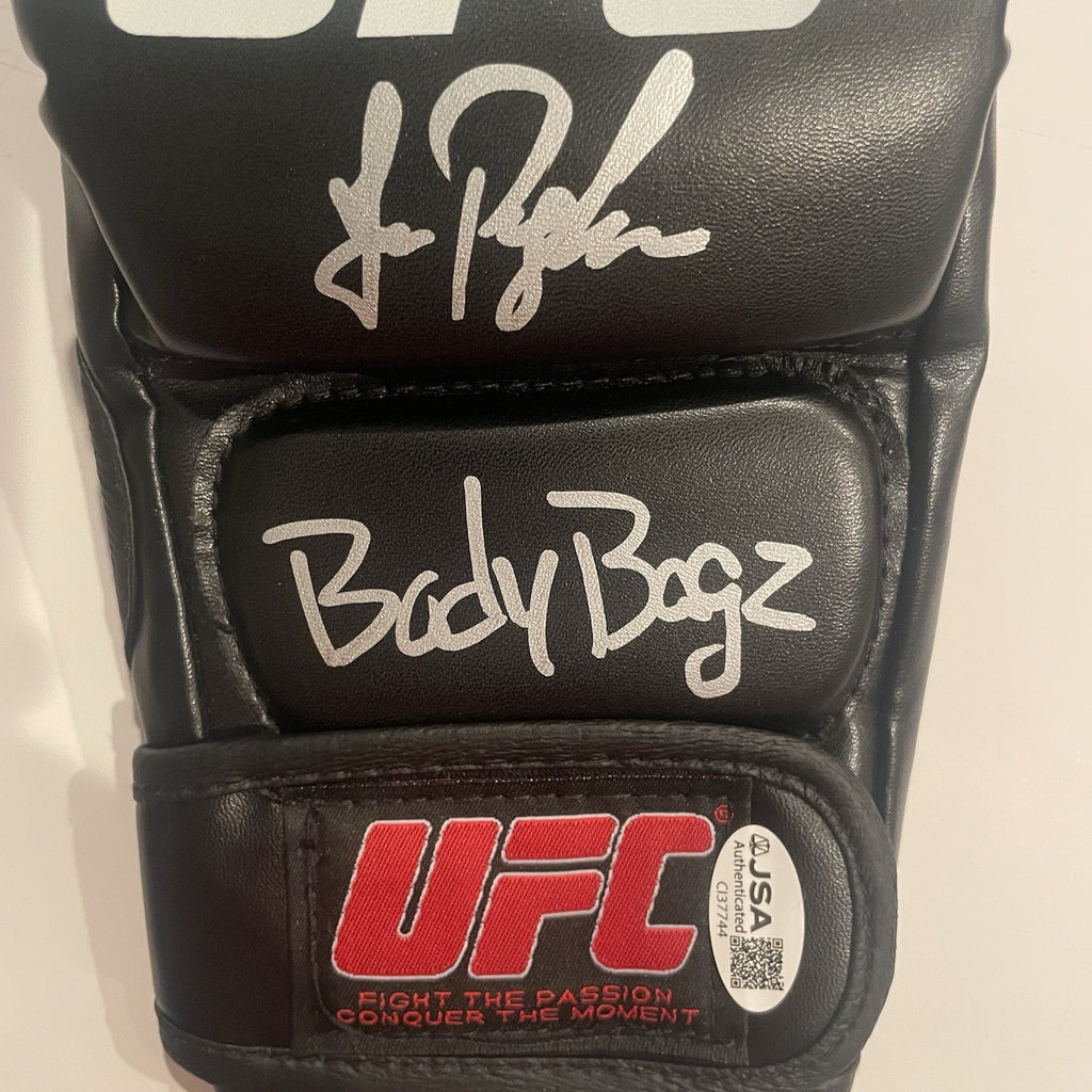 Joe Pyfer Signed UFC Fight Glove JSA COA Autographed Inscribed Body Bagz