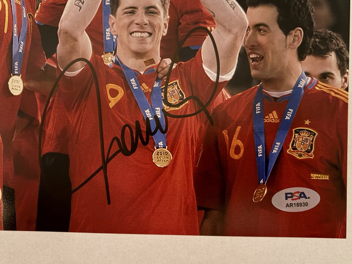 Fernando Torres Signed 8x10 Photo PSA/DNA Autographed Spain World Cup
