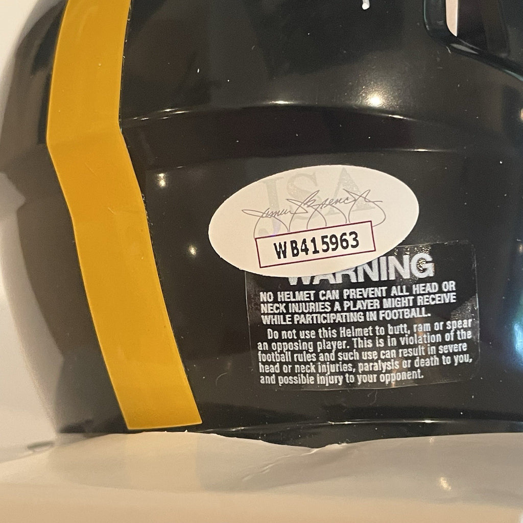 Patrick Queen Signed Pittsburgh Steelers Mini Helmet JSA COA Autographed