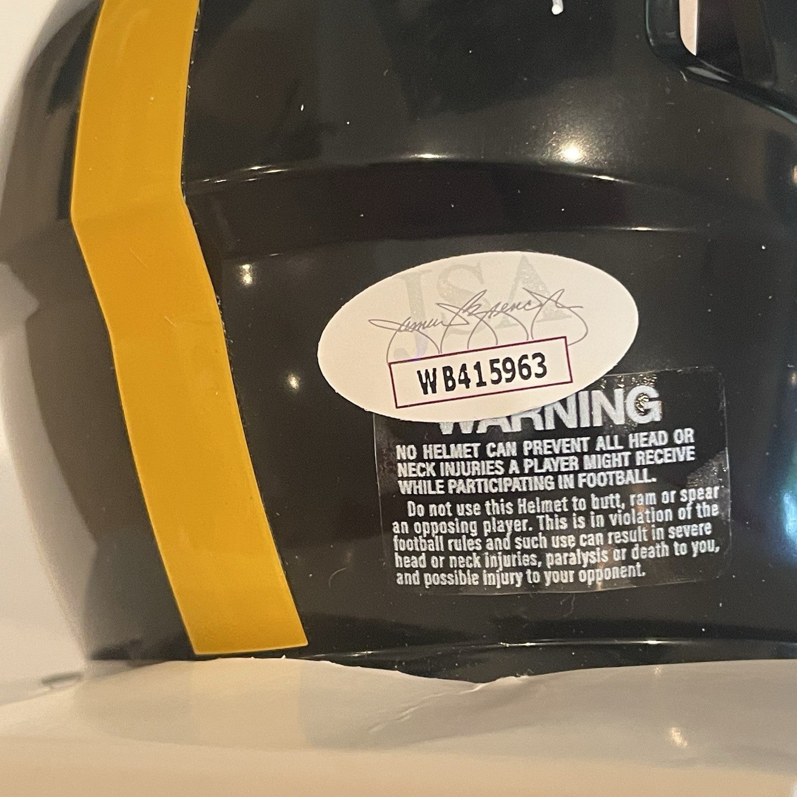Patrick Queen Signed Pittsburgh Steelers Mini Helmet JSA COA Autographed