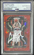 Corey Kispert Signed 2021-22 Red Ice Prizm RC Rookie #275 PSA/DNA Autographed