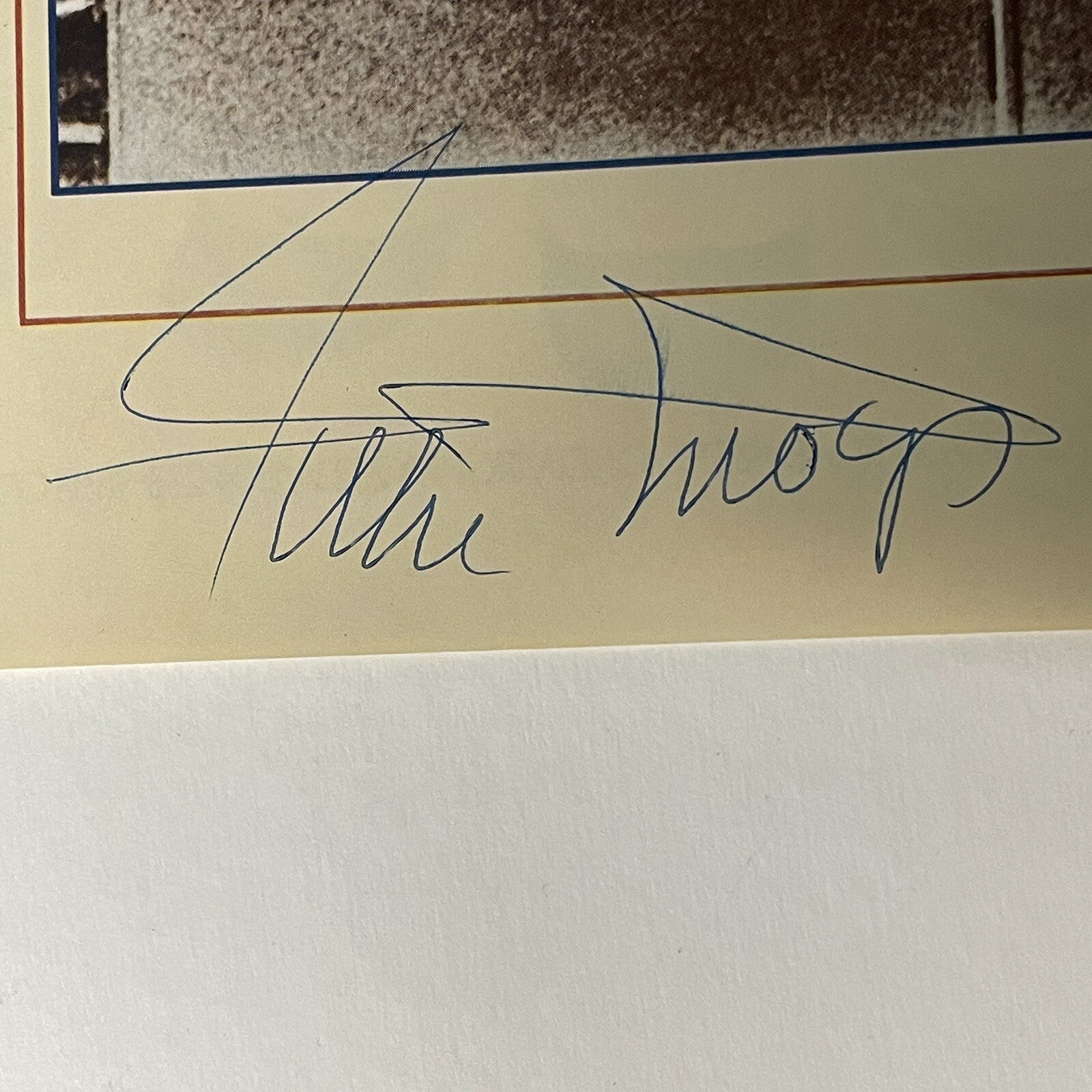 Willie Mays Signed The Catch Magazine Cutout 11x17 PSA/DNA Autographed Giants