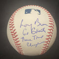Larry Baer Signed Baseball PSA/DNA Autographed SF Giants 2 Inscriptions