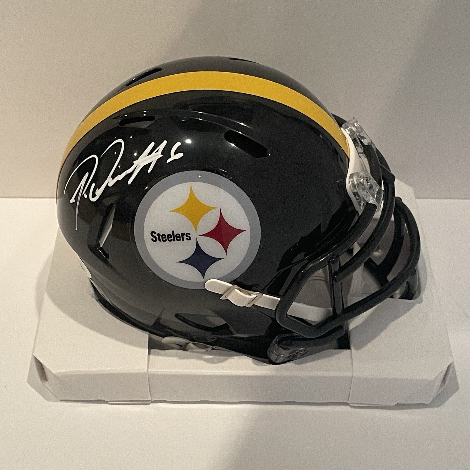 Patrick Queen Signed Pittsburgh Steelers Mini Helmet JSA COA Autographed