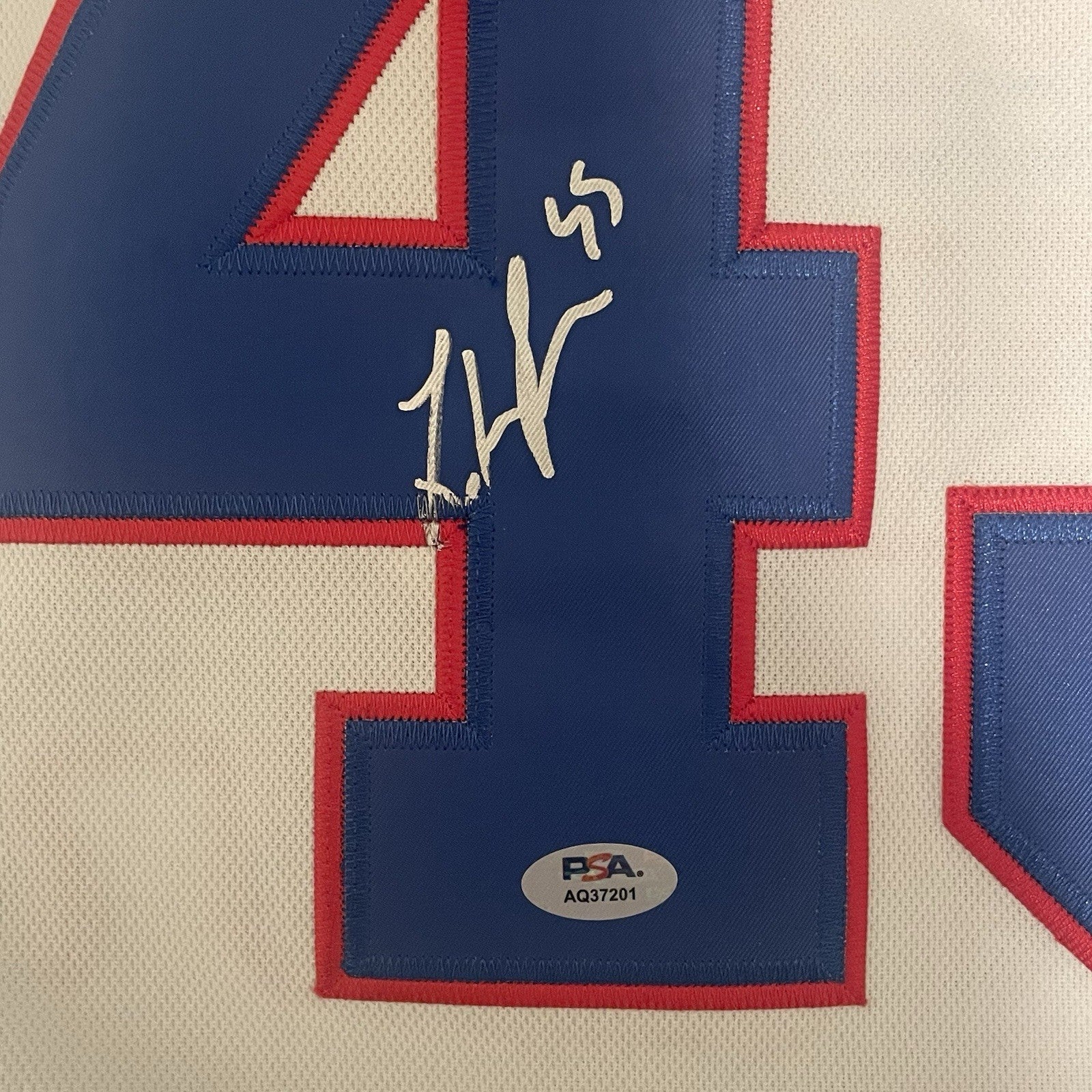 Luke Hughes Signed Jersey PSA/DNA Autographed Team USA Rare