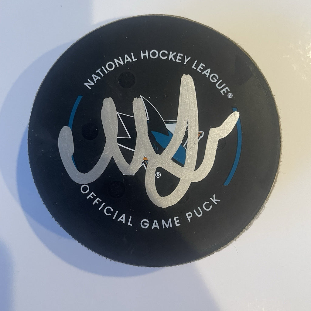 Kirill Marchenko Signed Goal Puck 2/17/2024 JSA 53rd Career Point Autographed