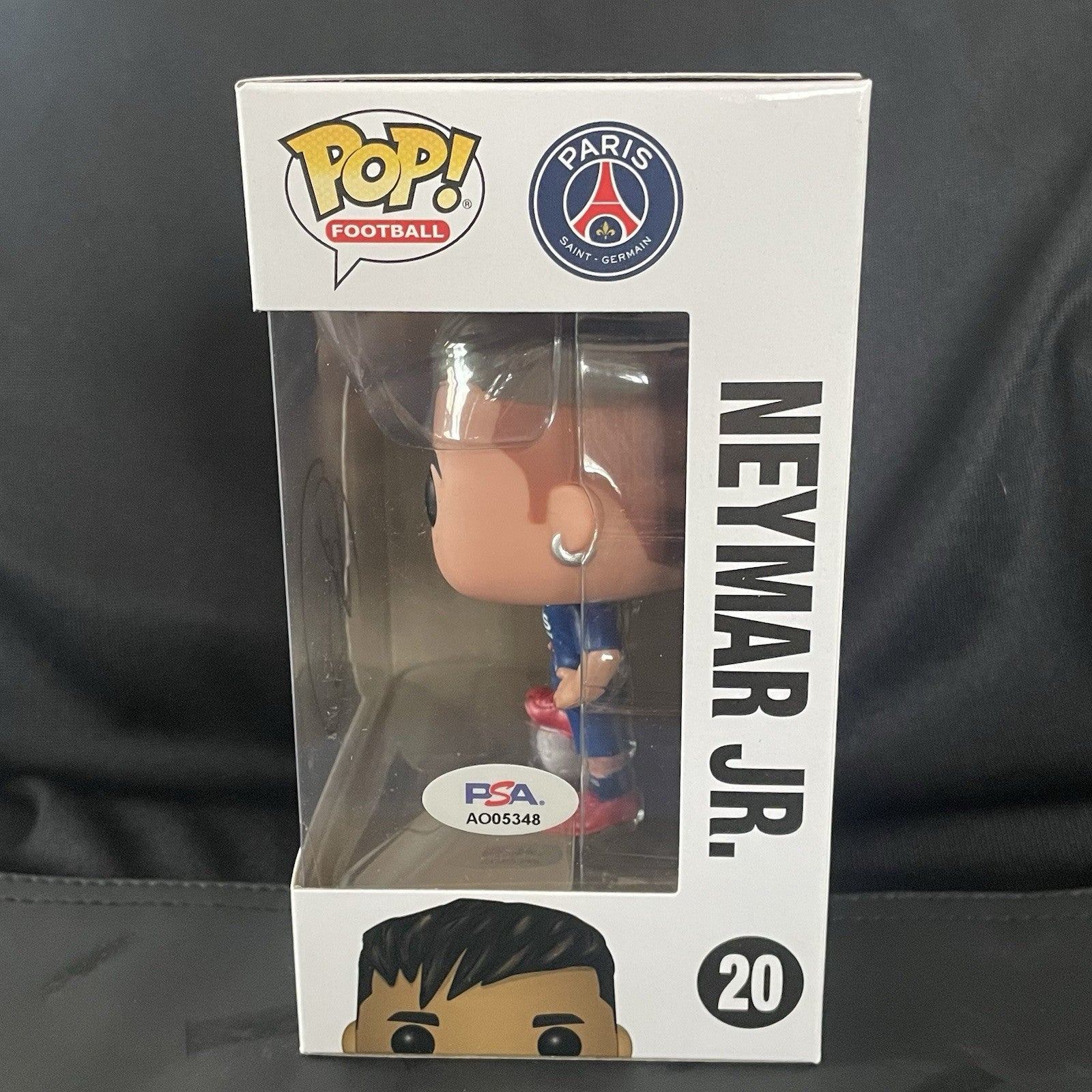 Neymar Jr. Signed PSG Funko POP #20 PSA/DNA Autographed Paris Saint Germain READ