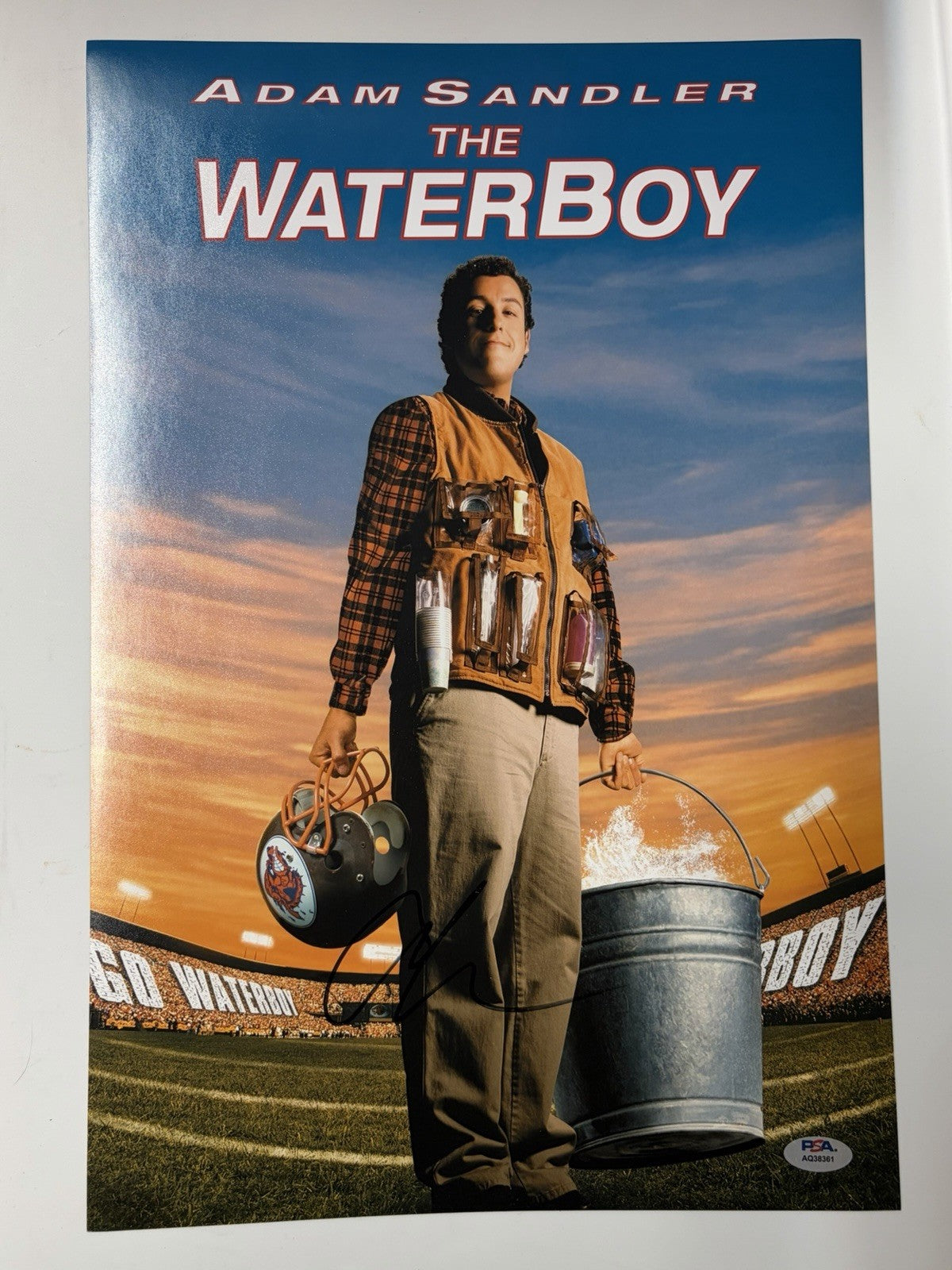 Adam Sandler Signed 12x18 The Waterboy Poster Photo PSA/DNA COA Autographed