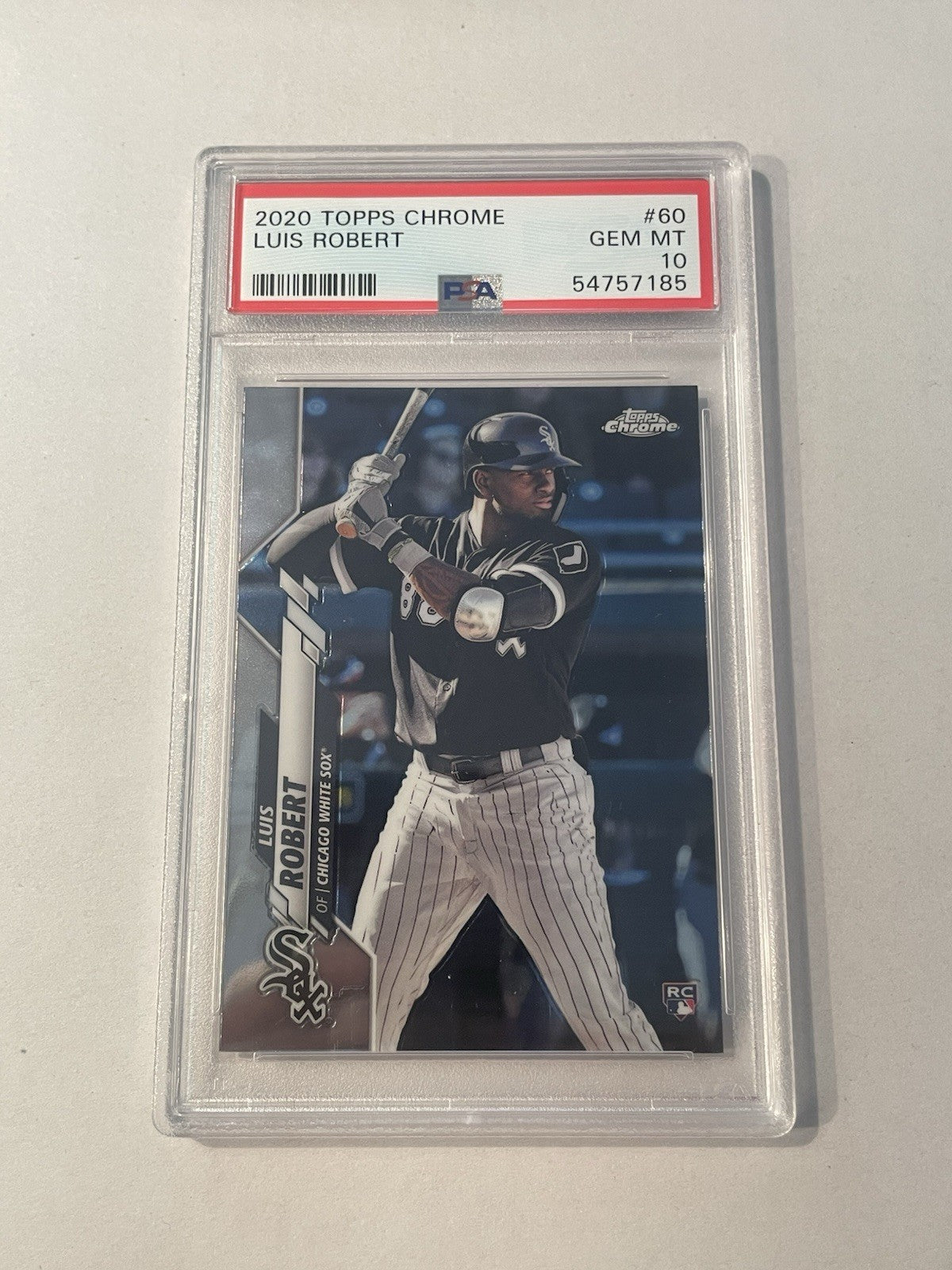 Luis Robert RC 2020 Topps Chrome #60 Chicago White Sox Rookie Gem Mint PSA 10